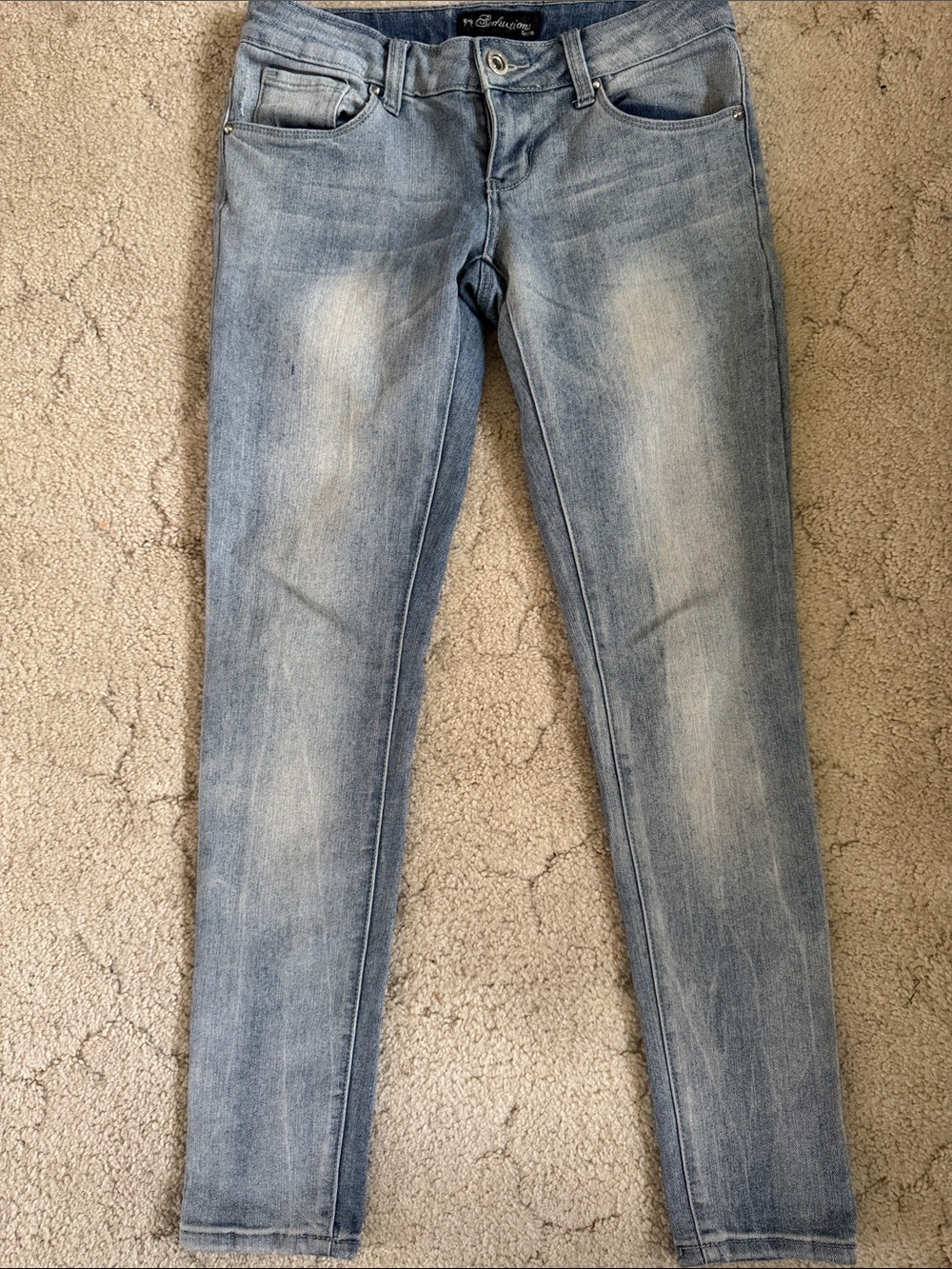 Light Blue Skinny Jeans - Casual Stretch Denim
